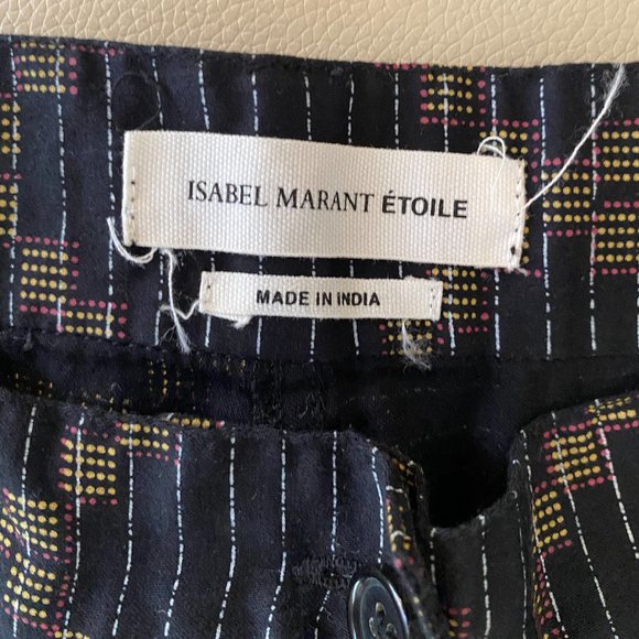Isabel Marant Etoile Cotton Straight Leg Pants - Picture 3 of 4